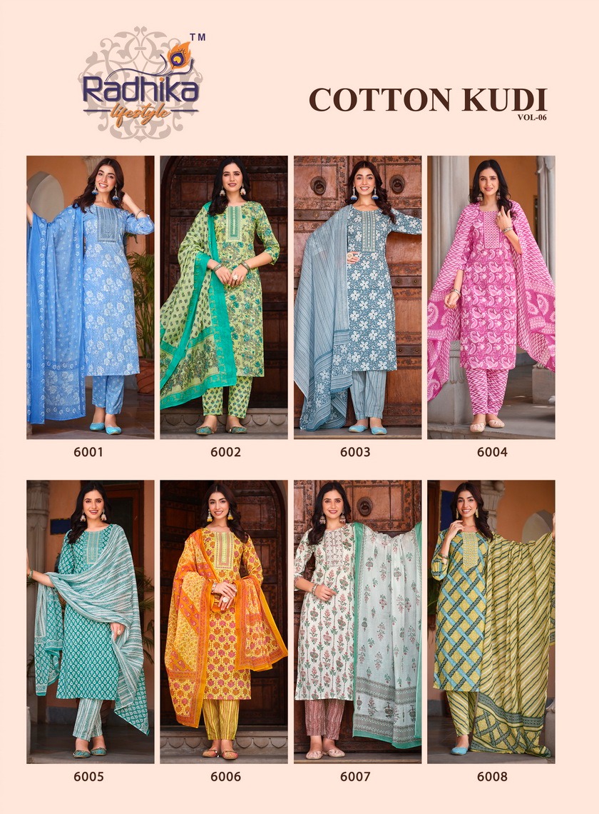 Radhika Cotton Kudi Vol 6 collection 1