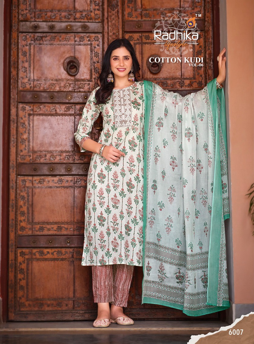 Radhika Cotton Kudi Vol 6 collection 6
