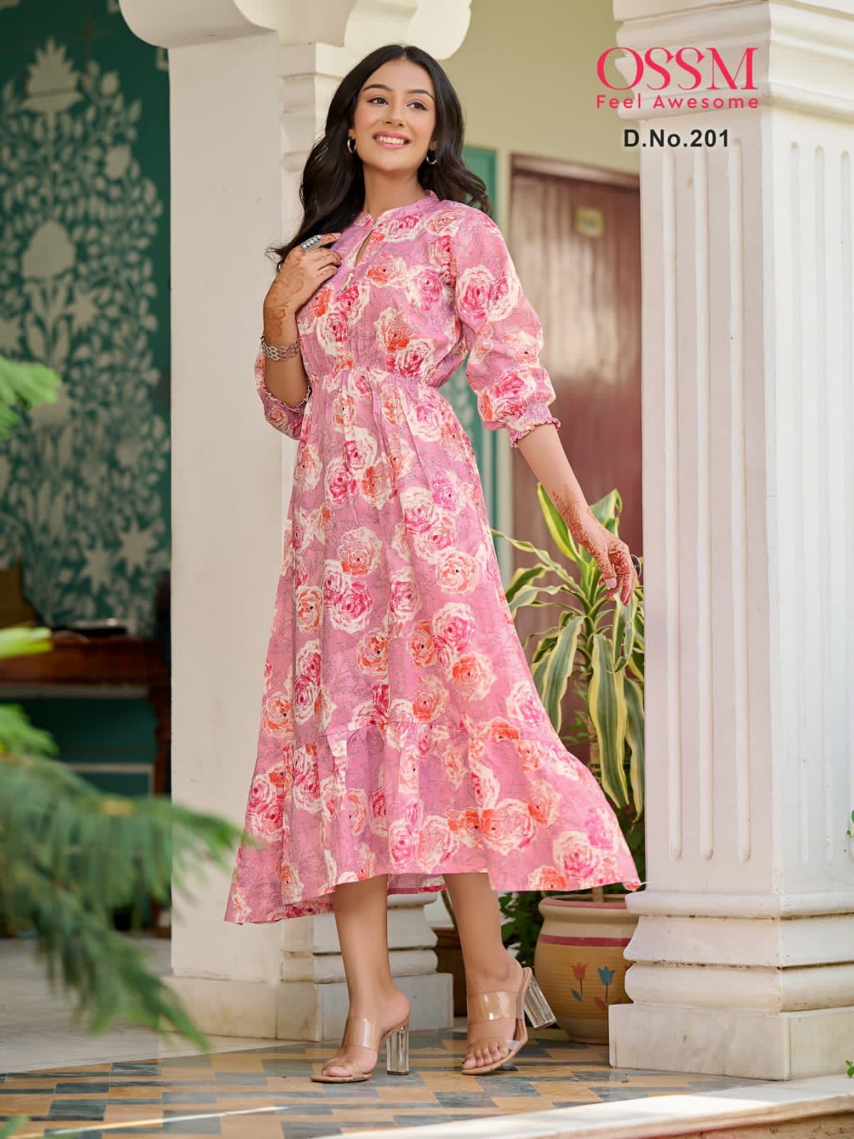 Casual Wear 3/4th Sleeve Deltin Style 3606 Ladies Rayon Kurti, Size: M and  XL at Rs 399 in Surat