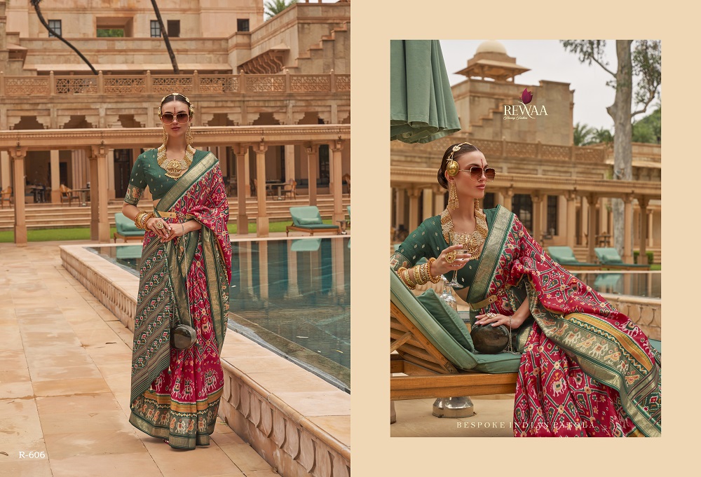 Buy Bunawat Varmala Traditional Wear Patola Silk Saree Collection