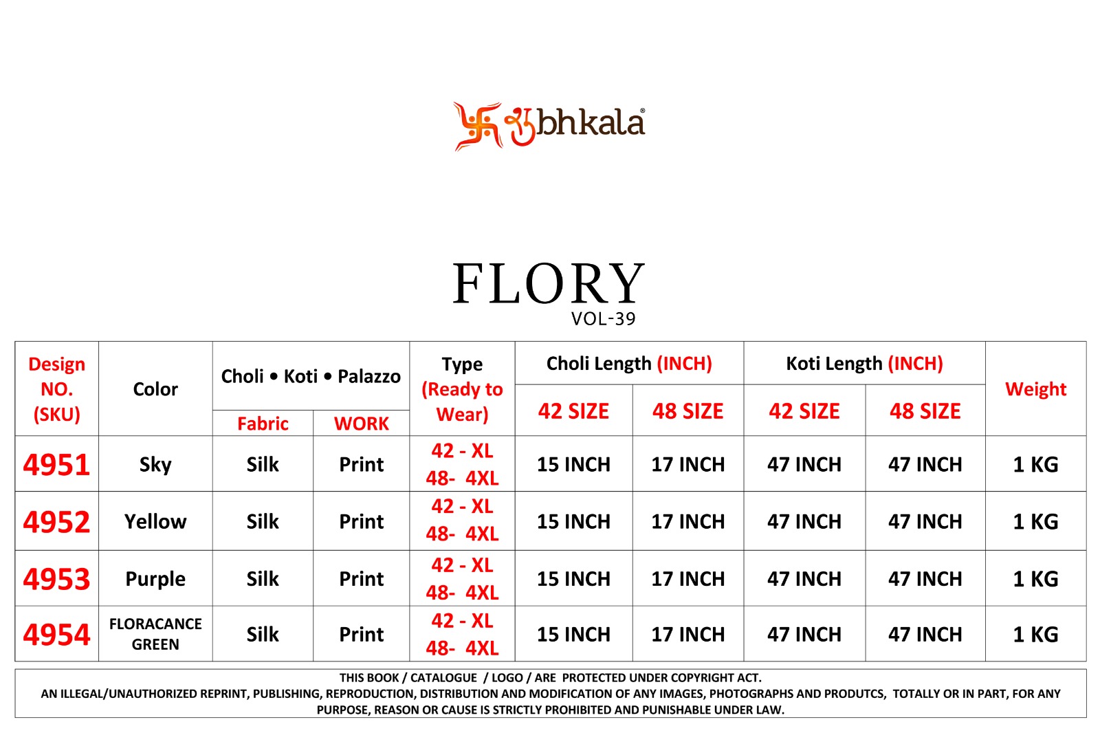 Shubhkala Flory Vol 39 collection 2