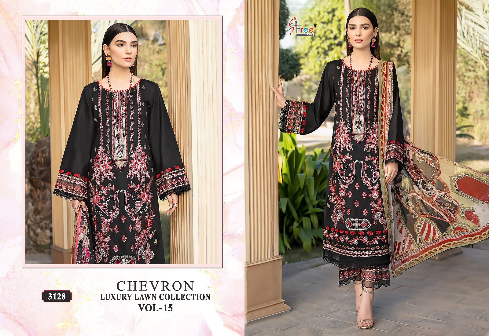 Shree Chevron Luxury Lawn Collection Vol 15 collection 8