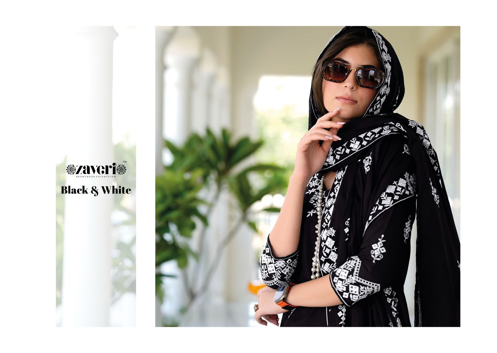 Zaveri Black And White collection 1