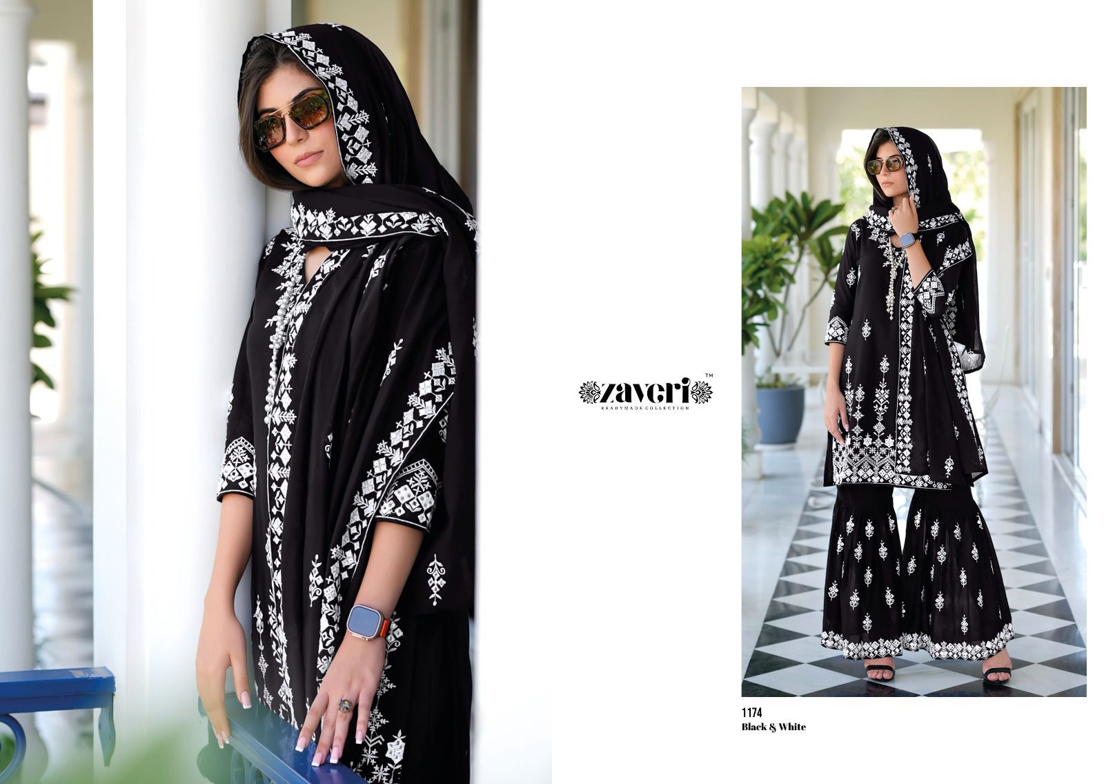 Zaveri Black And White collection 5