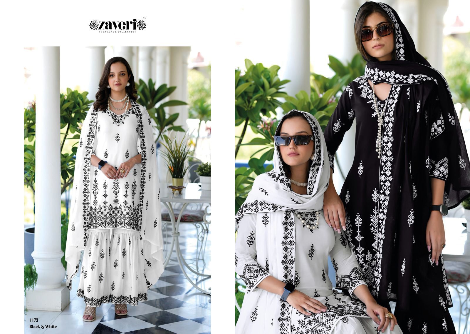 Zaveri Black And White collection 3