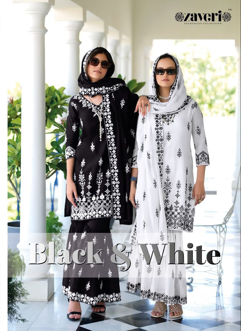 Zaveri Black And White collection 6