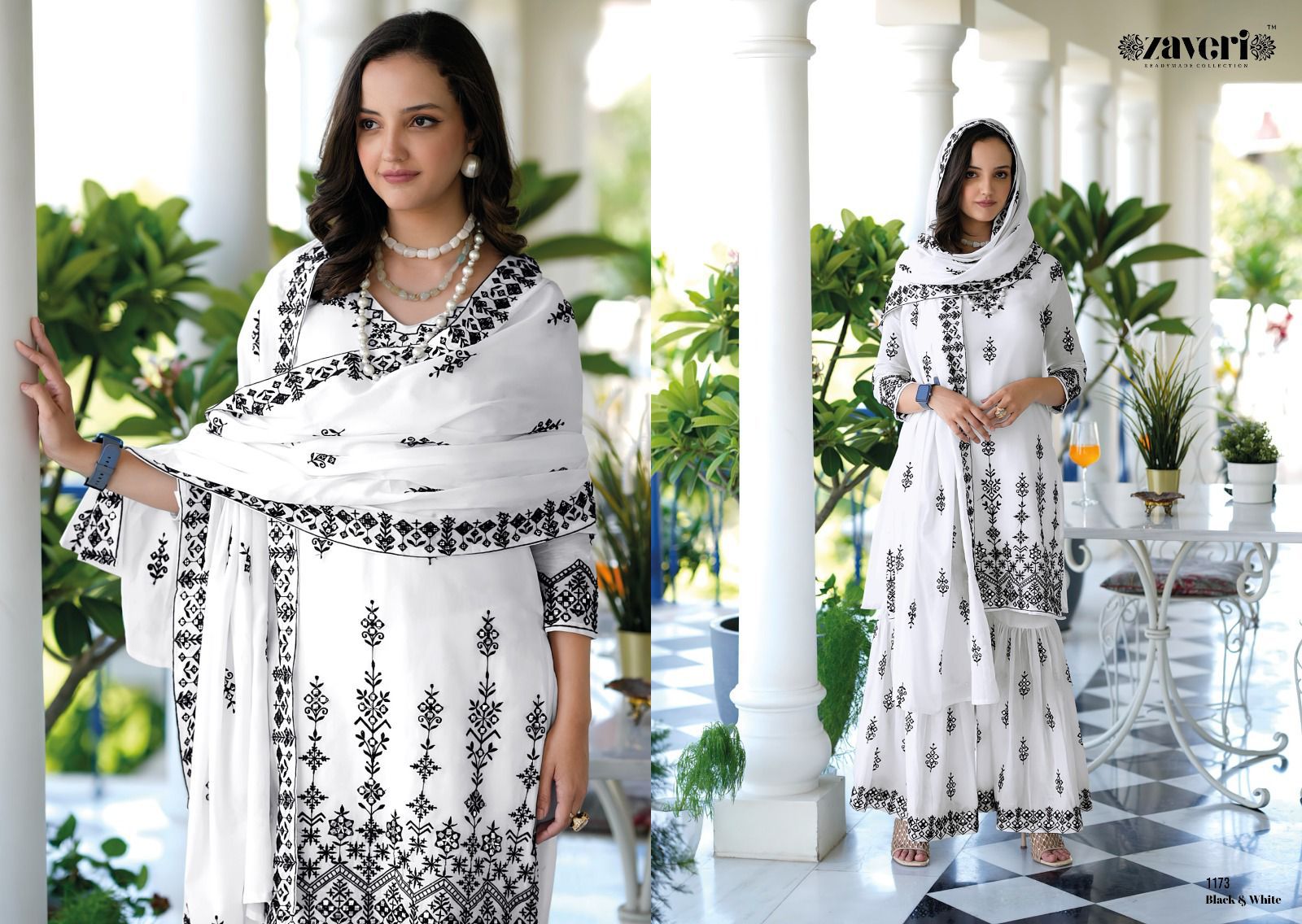 Zaveri Black And White collection 4