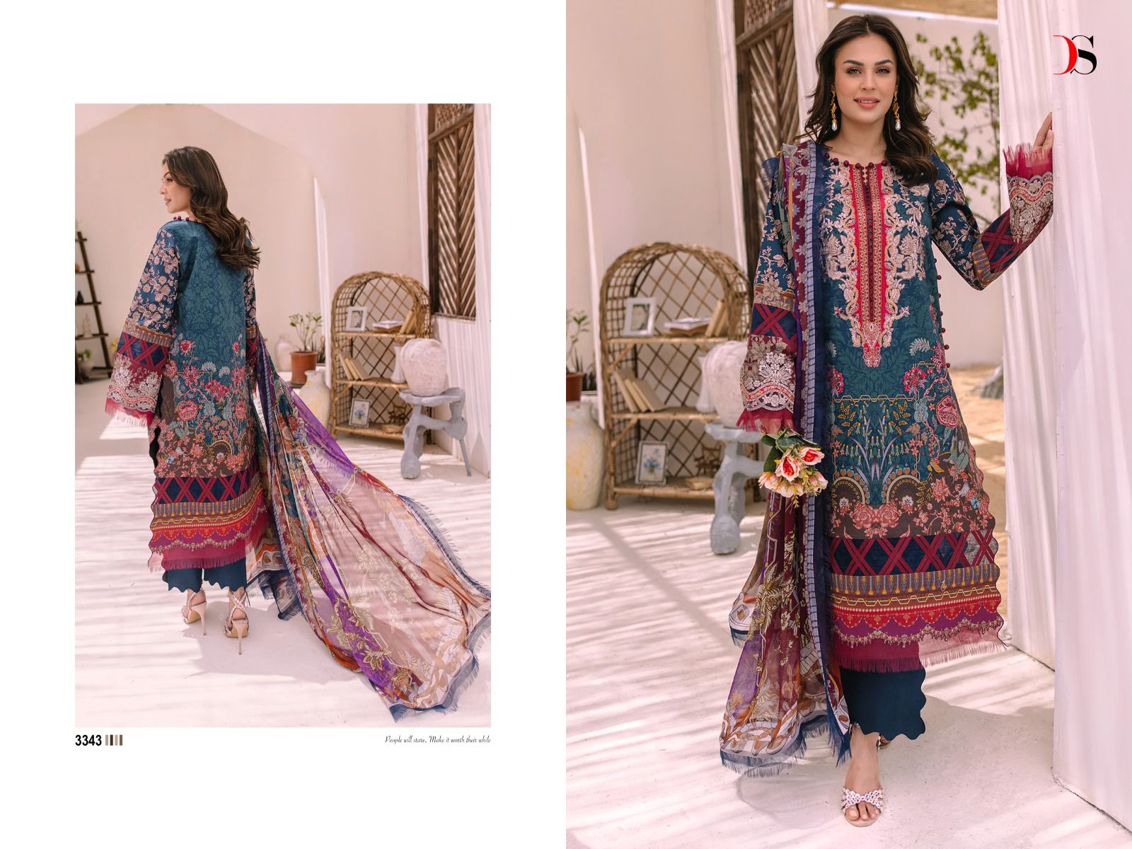 Deepsy Firdous Bliss Lawn 23 collection 4