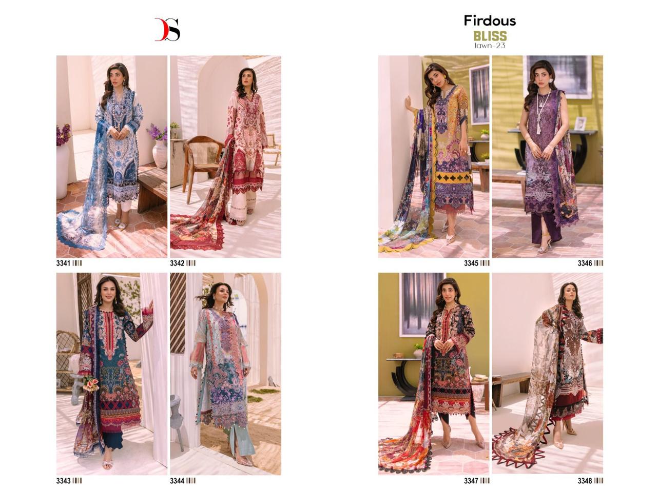 Deepsy Firdous Bliss Lawn 23 collection 6