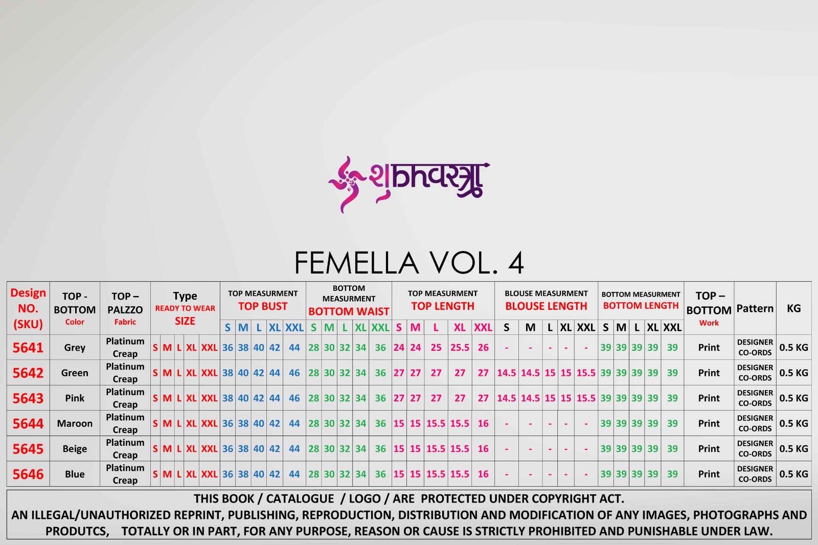 Shubhkala Femella Vol 4 collection 1