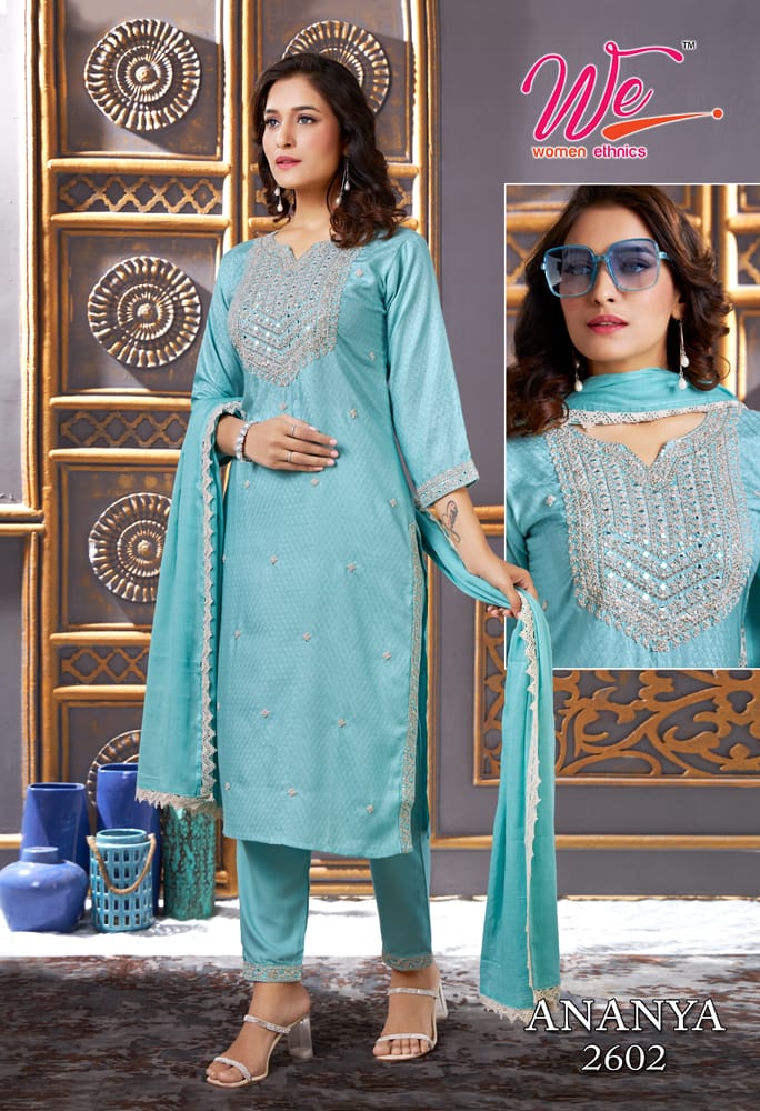 We Ananya Weaving Kurti Pant With Dupatta Collection collection 6