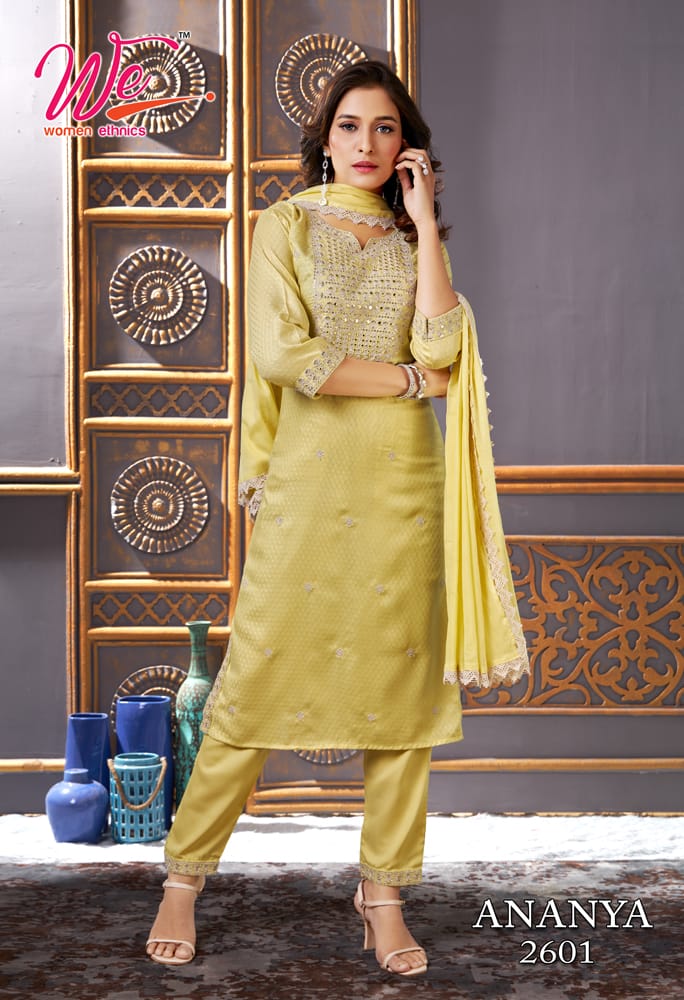 We Ananya Weaving Kurti Pant With Dupatta Collection collection 4