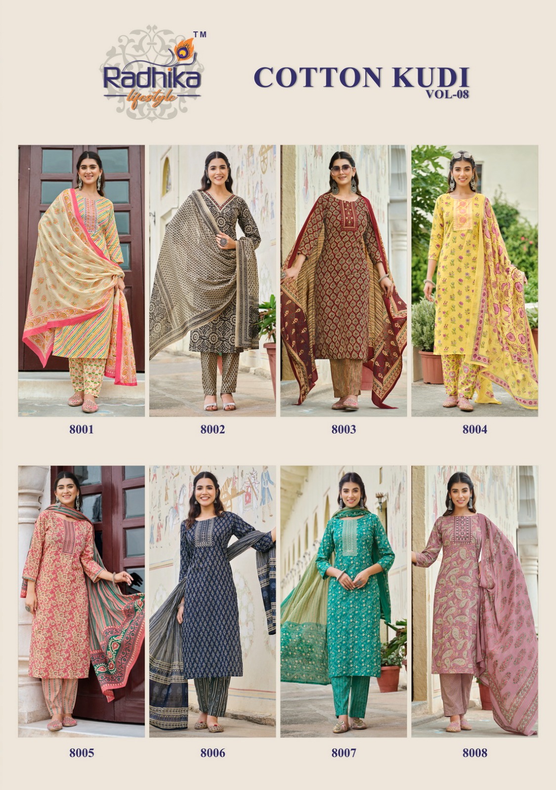 Radhika Cotton Kudi Vol 8 collection 10