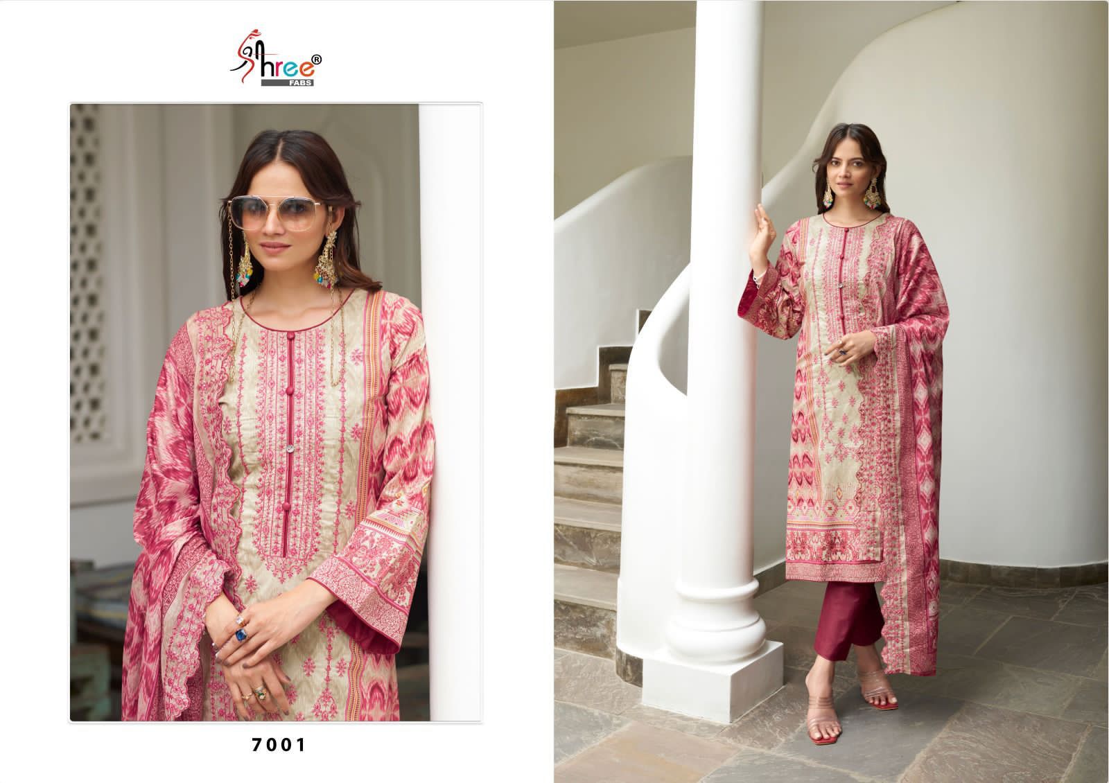 Shree Bin Saeed Lawn Collection Vol 7 collection 3