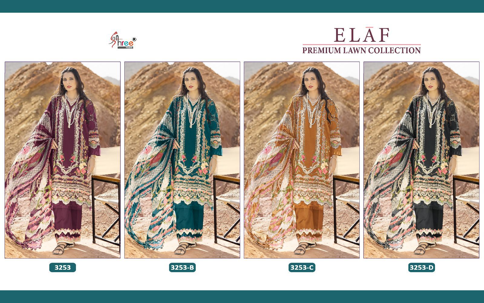 Shree Elaf Premium Lawn Collection collection 4