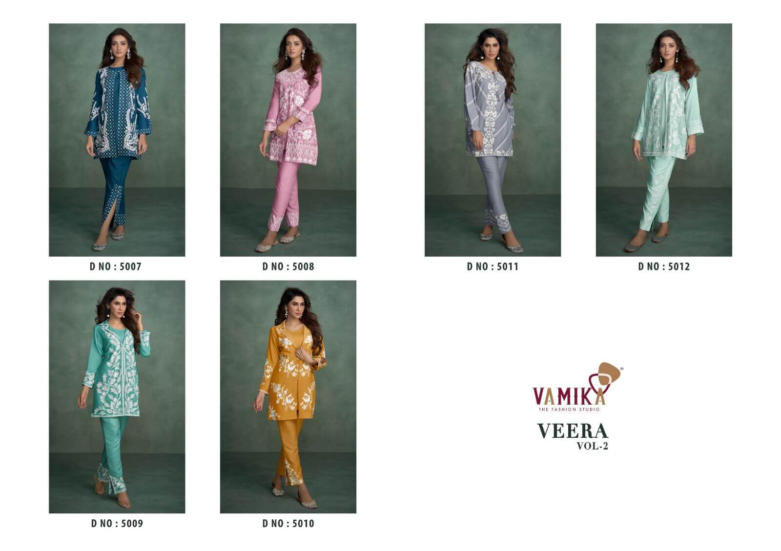 Vamika Veera Vol 2  Styles Western Cord Set Collection collection 5