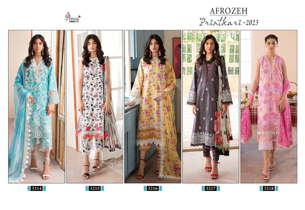 Shree fab Afrozeh Printhari 2023 collection 3