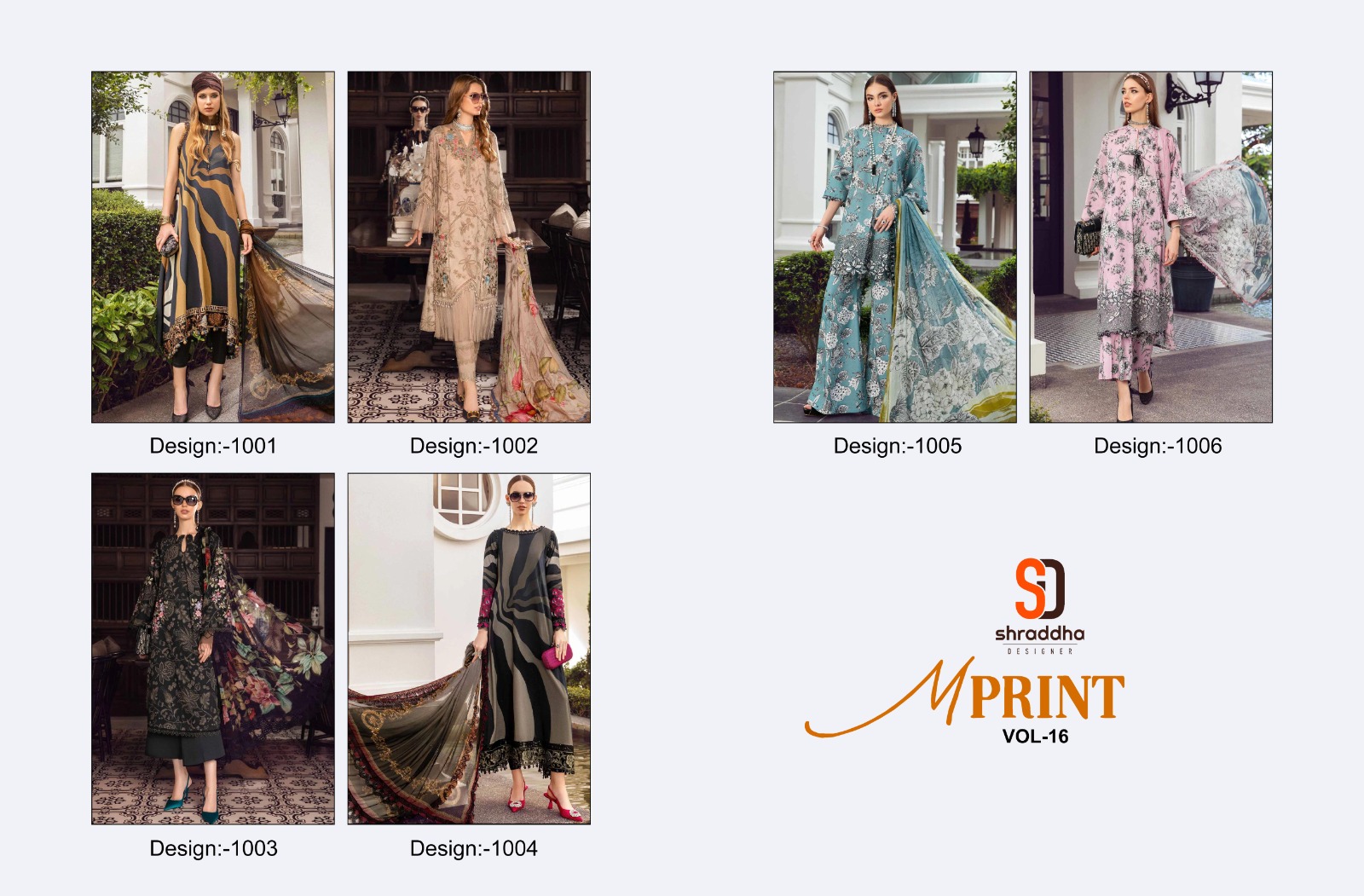 Sharaddha Designer M print Vol 16 collection 7