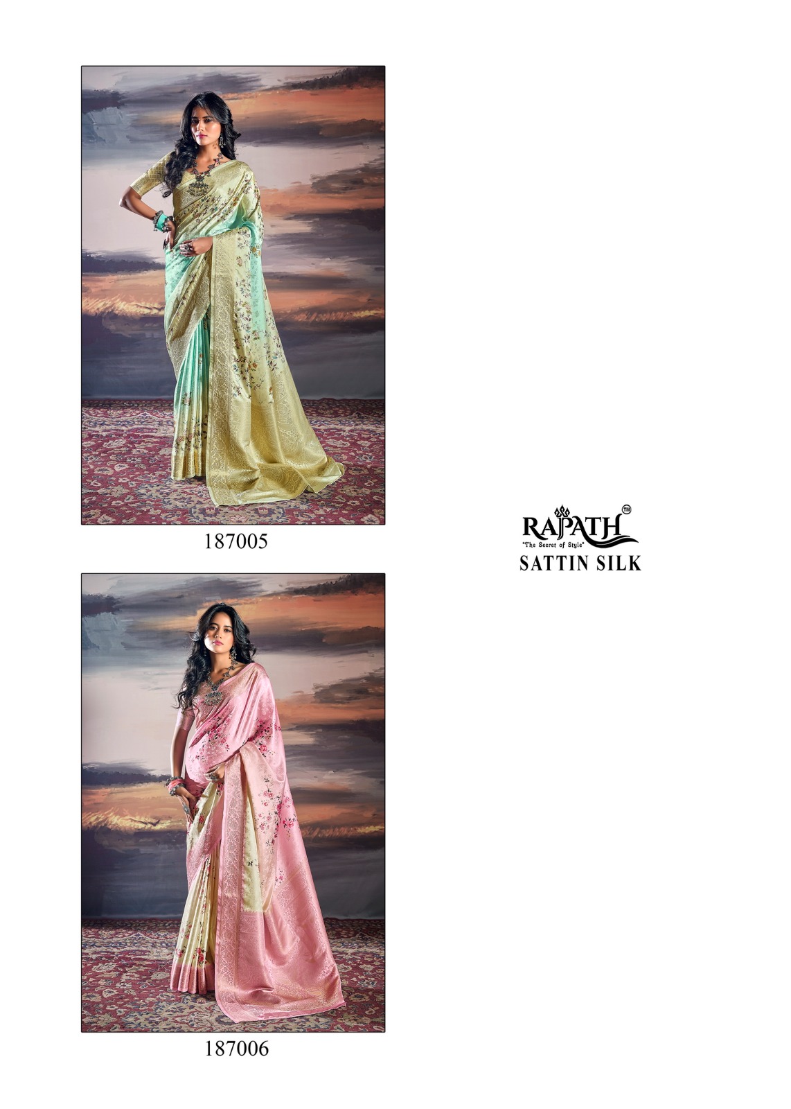 Rajpath Pratishtha Pure Satin Designer Saree Collection collection 2