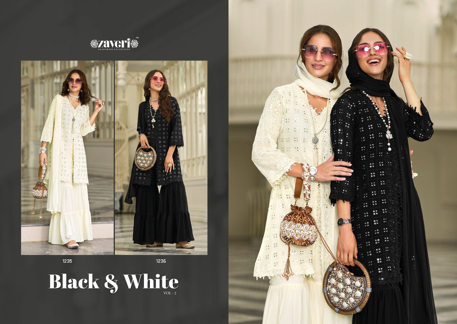 Zaveri Black And White Vol 2 collection 3