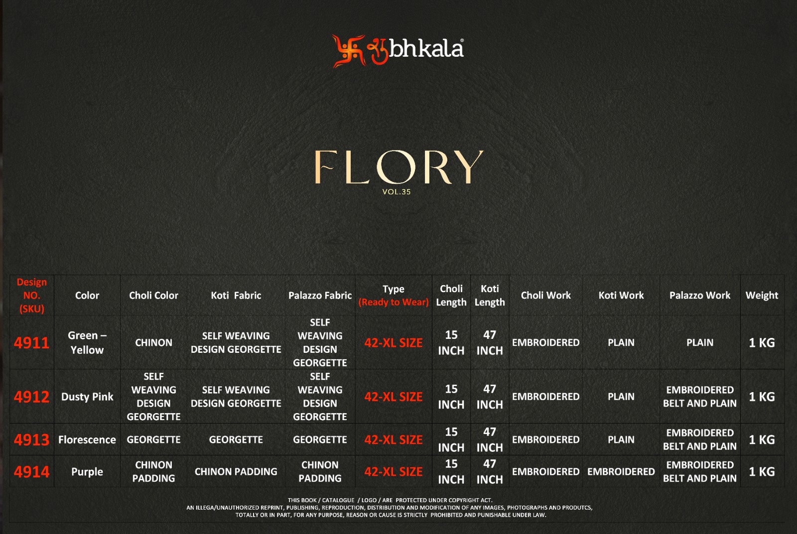 Shubhkala Flory Vol 35 collection 2