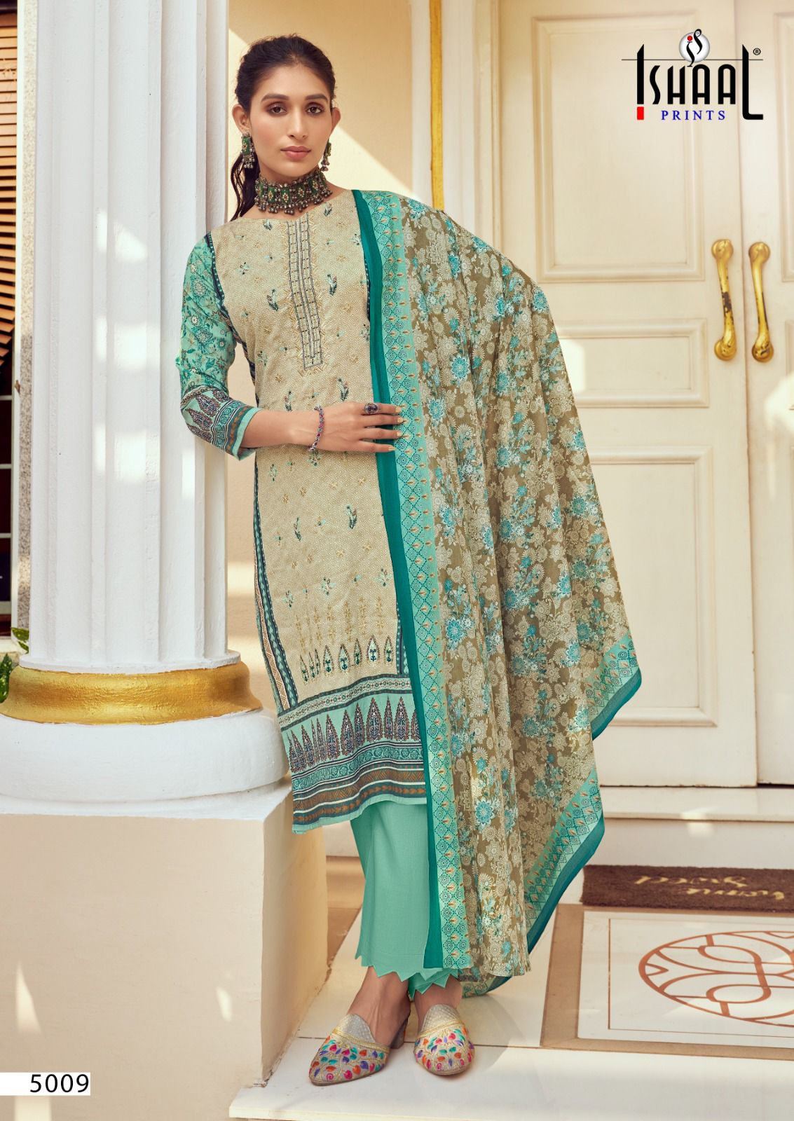 Ishaal Print Embroidered Vol  5 collection 2