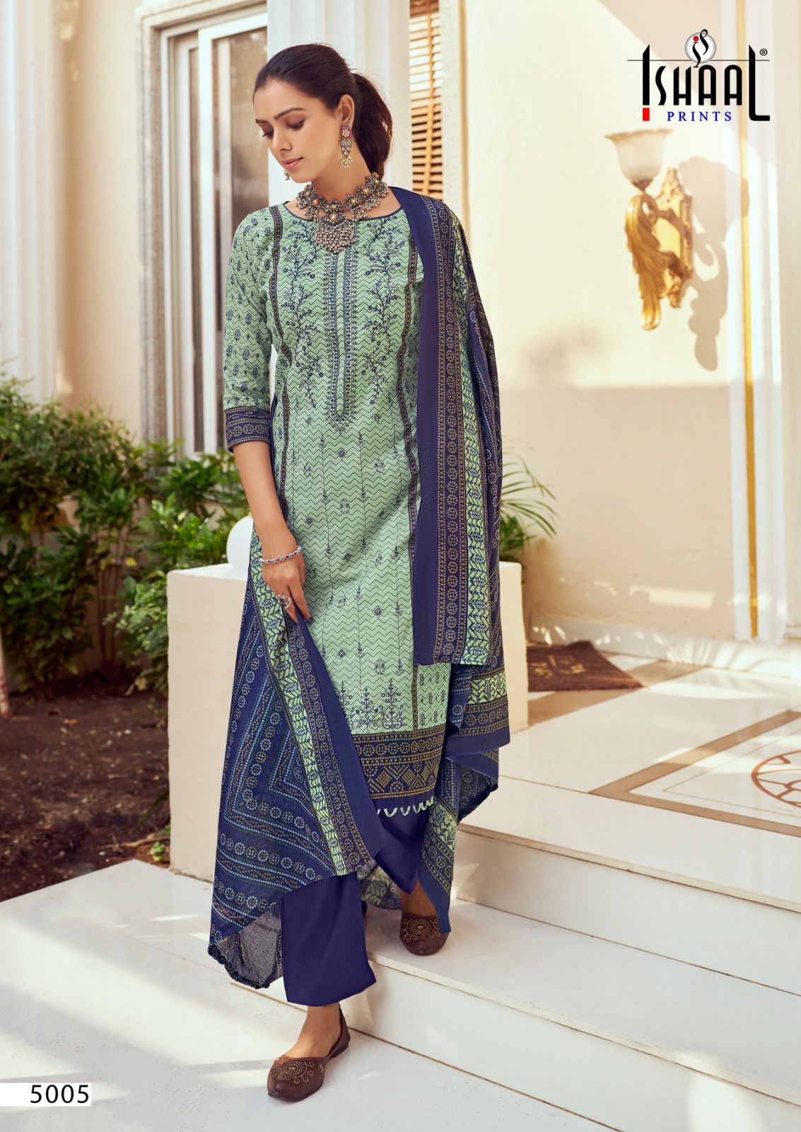 Ishaal Print Embroidered Vol  5 collection 5