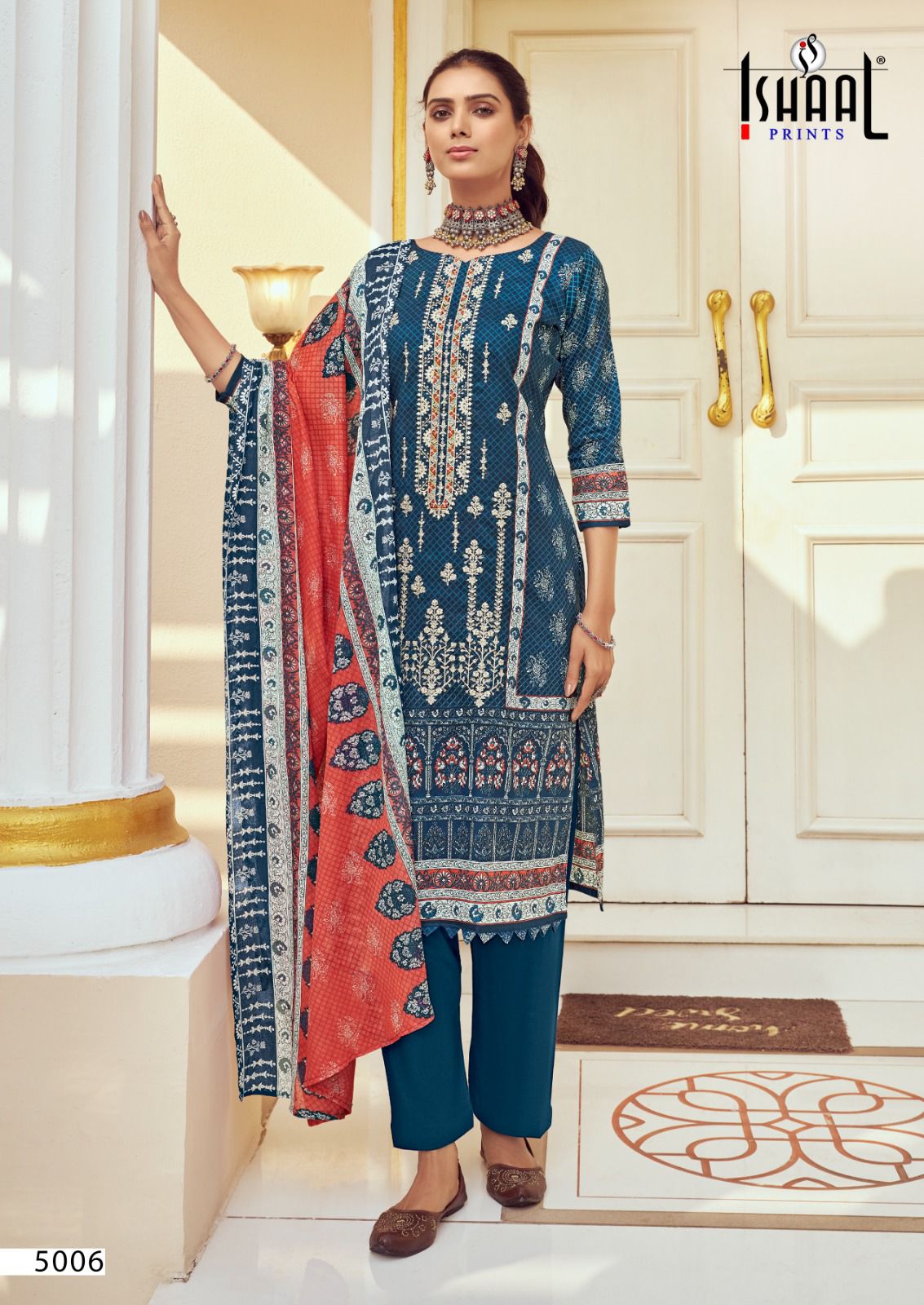 Ishaal Print Embroidered Vol  5 collection 3