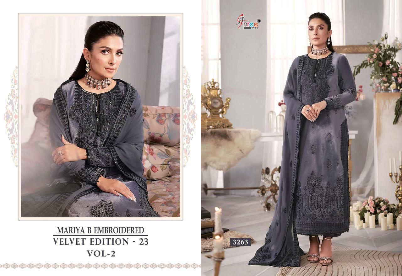 Shree Maria B Embroidered Velvet Collection Vol 2 collection 10