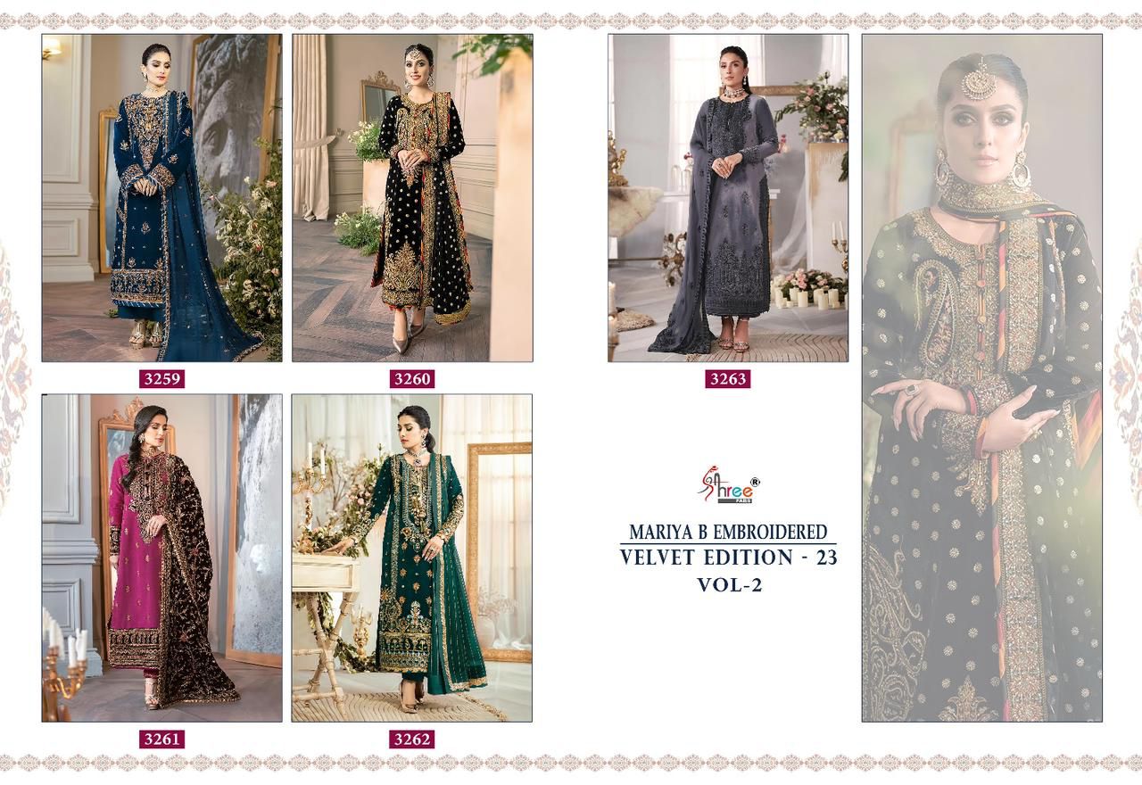 Shree Maria B Embroidered Velvet Collection Vol 2 collection 11