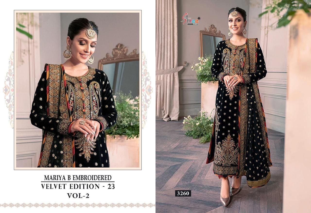 Shree Maria B Embroidered Velvet Collection Vol 2 collection 4
