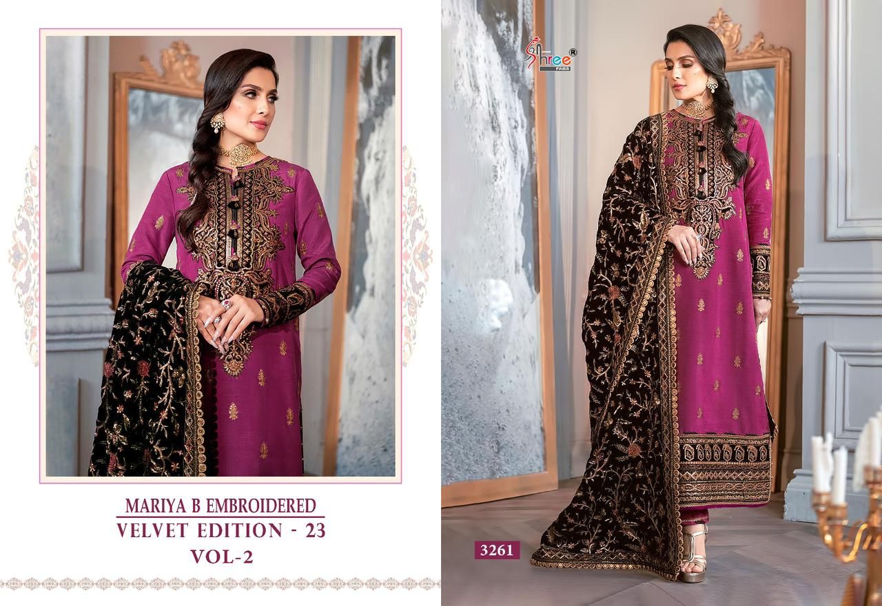 Shree Maria B Embroidered Velvet Collection Vol 2 collection 5