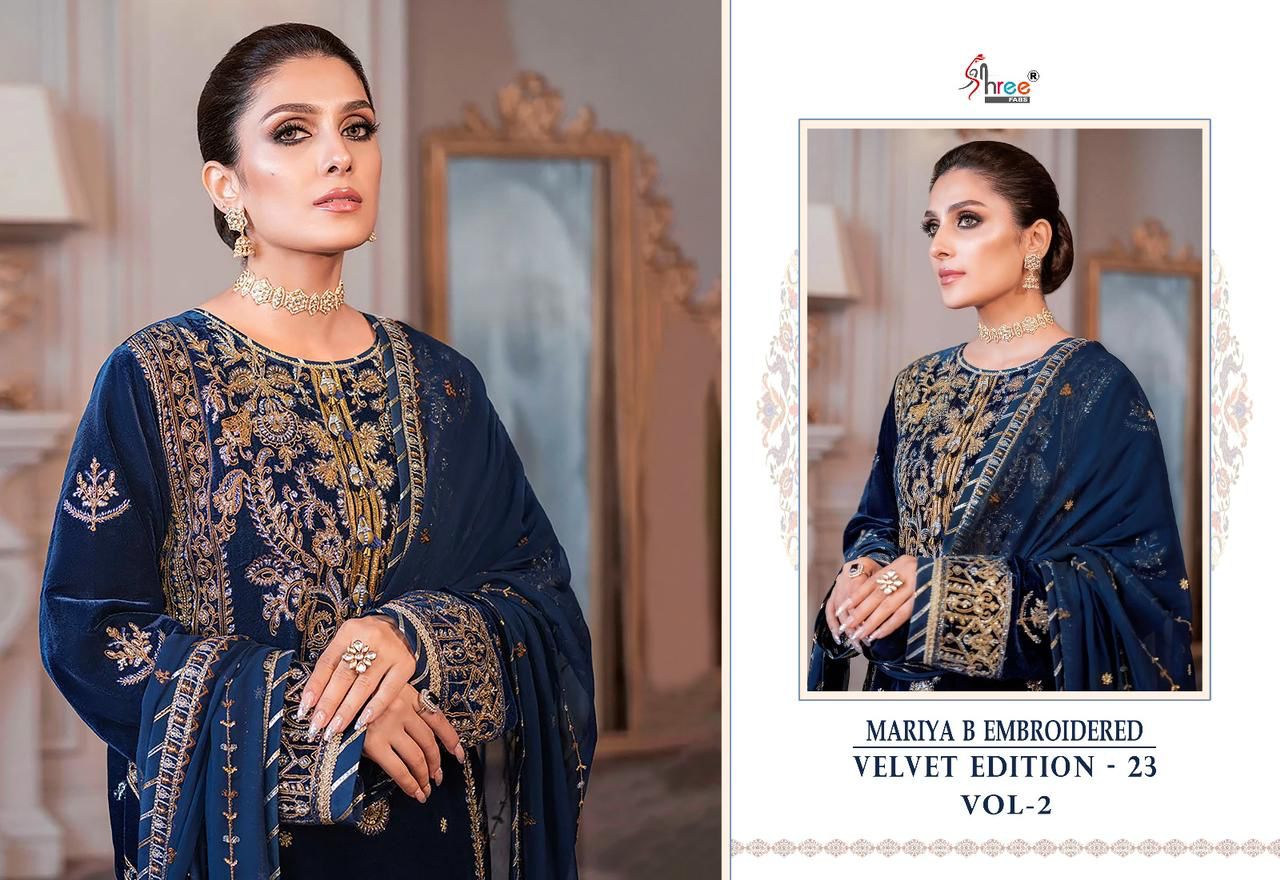 Shree Maria B Embroidered Velvet Collection Vol 2 collection 1