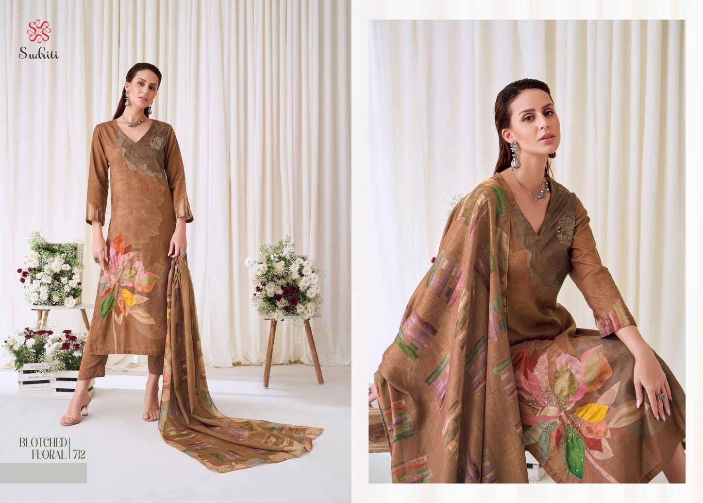 Sudriti Blotched Floral collection 11
