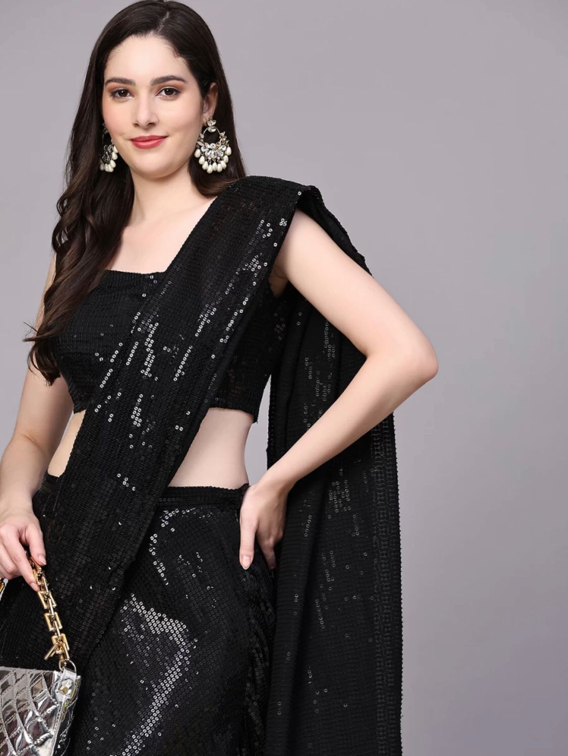 VT Black Georgette Sequence Designer Lehenga Collection collection 2