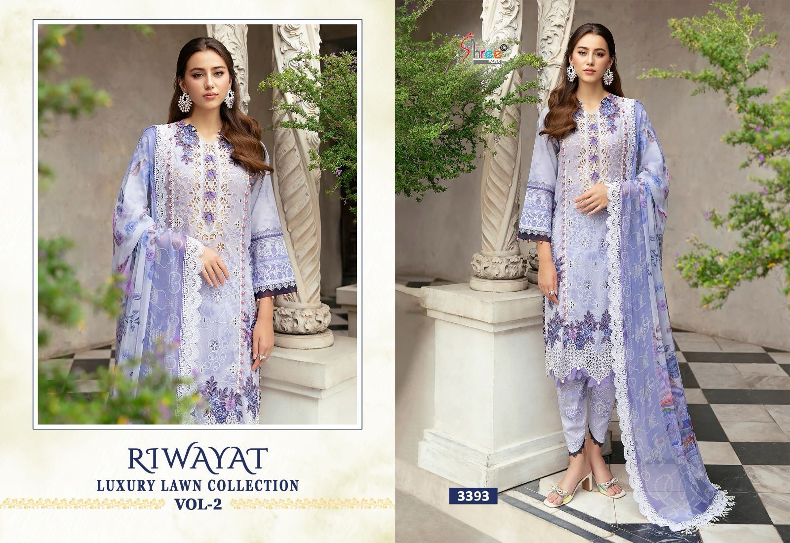 Shree Riwayat Luxury Lawn Collection Vol 2 collection 6