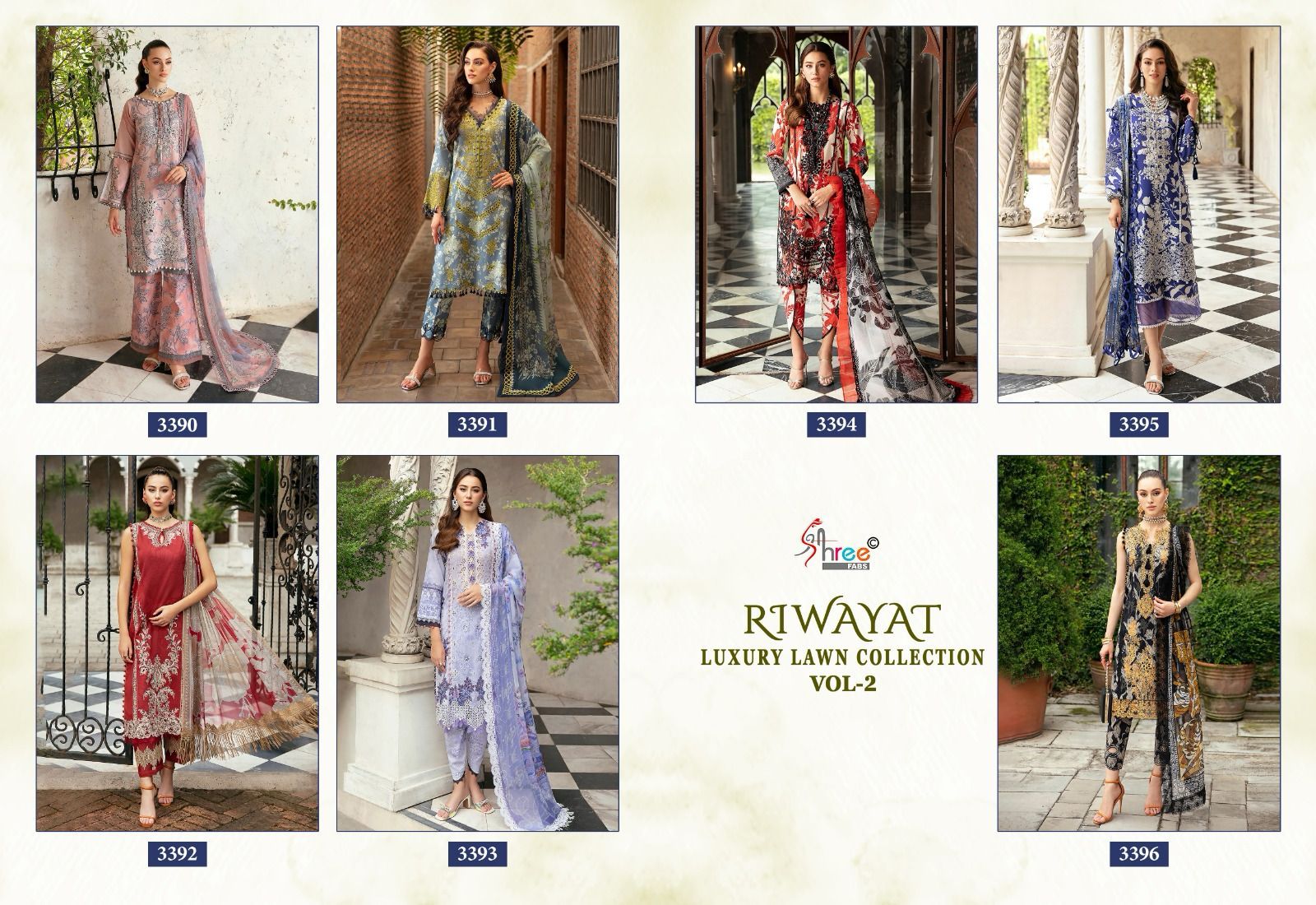 Shree Riwayat Luxury Lawn Collection Vol 2 collection 8