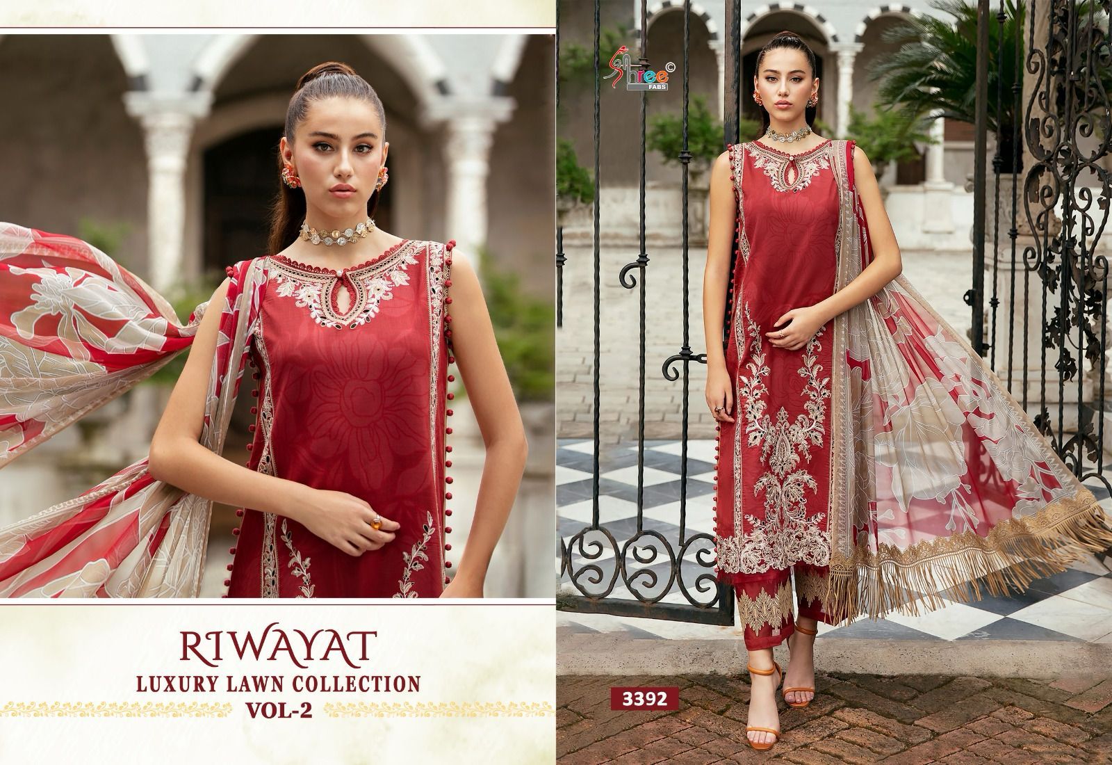 Shree Riwayat Luxury Lawn Collection Vol 2 collection 1