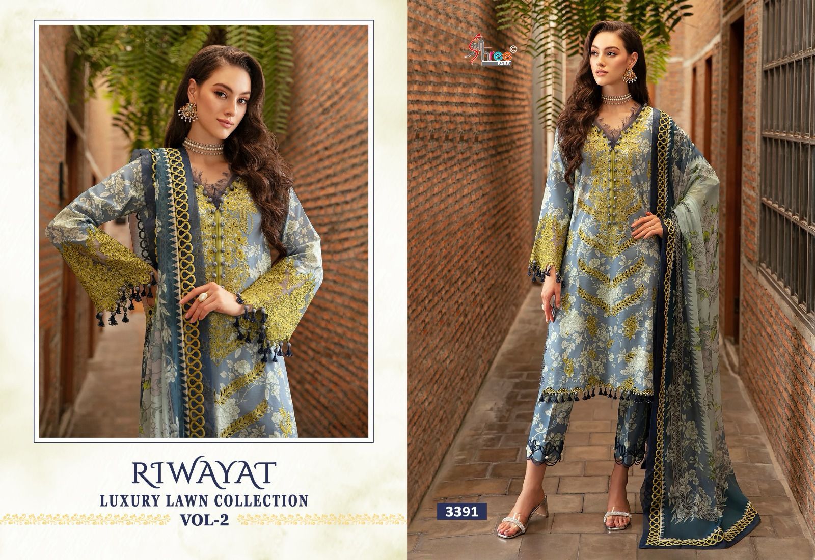 Shree Riwayat Luxury Lawn Collection Vol 2 collection 4