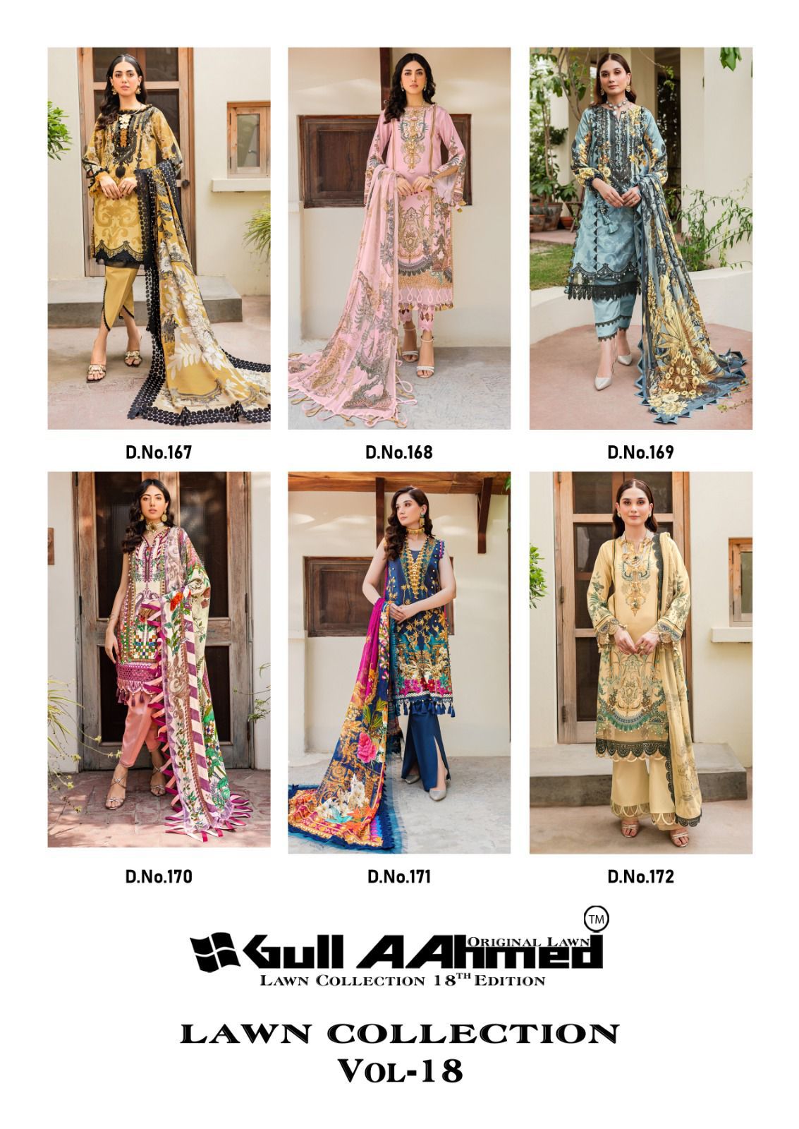 Gull A Ahmed Lawn Collection Vol 18 collection 4