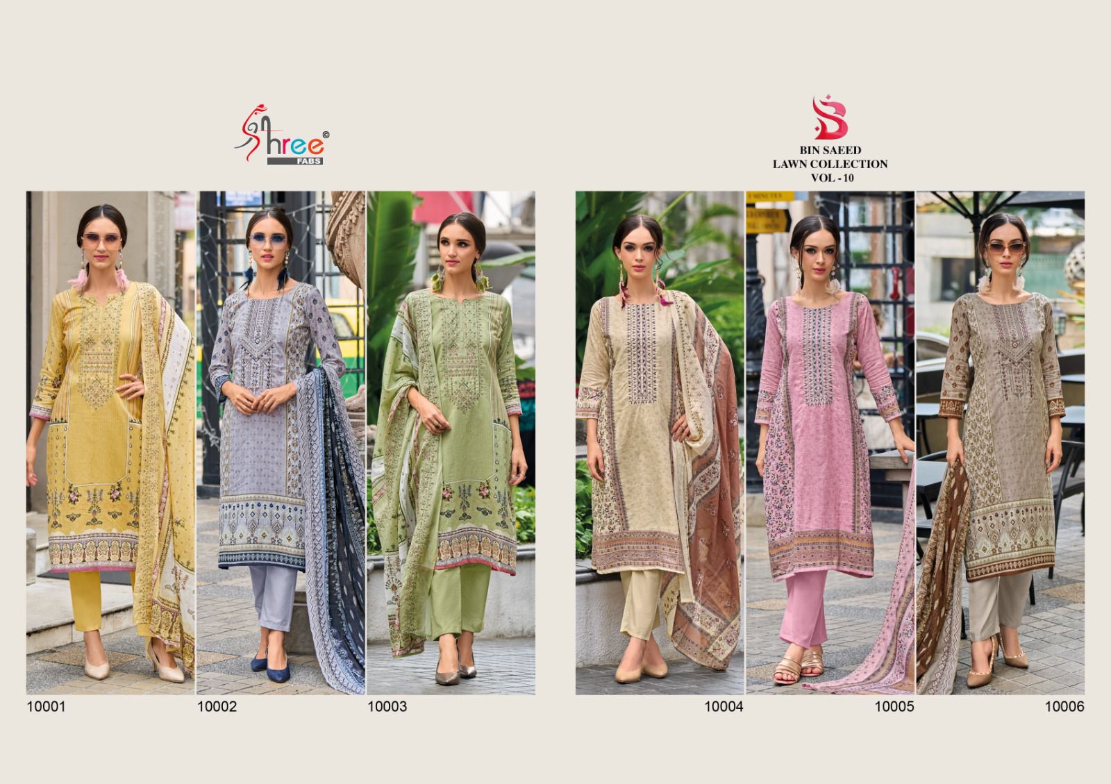 Shree Bin Saeed Lawn Collection Vol 10 collection 7