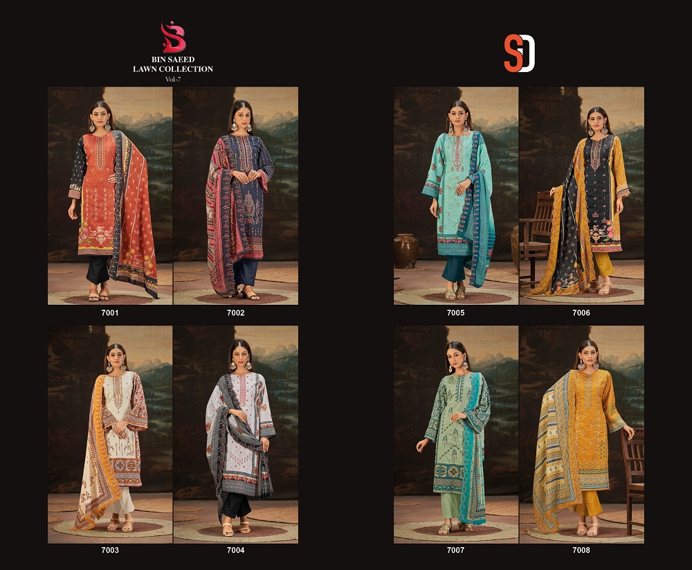 Shraddha Bin Saeed Lawn Collection Vol 7 collection 1