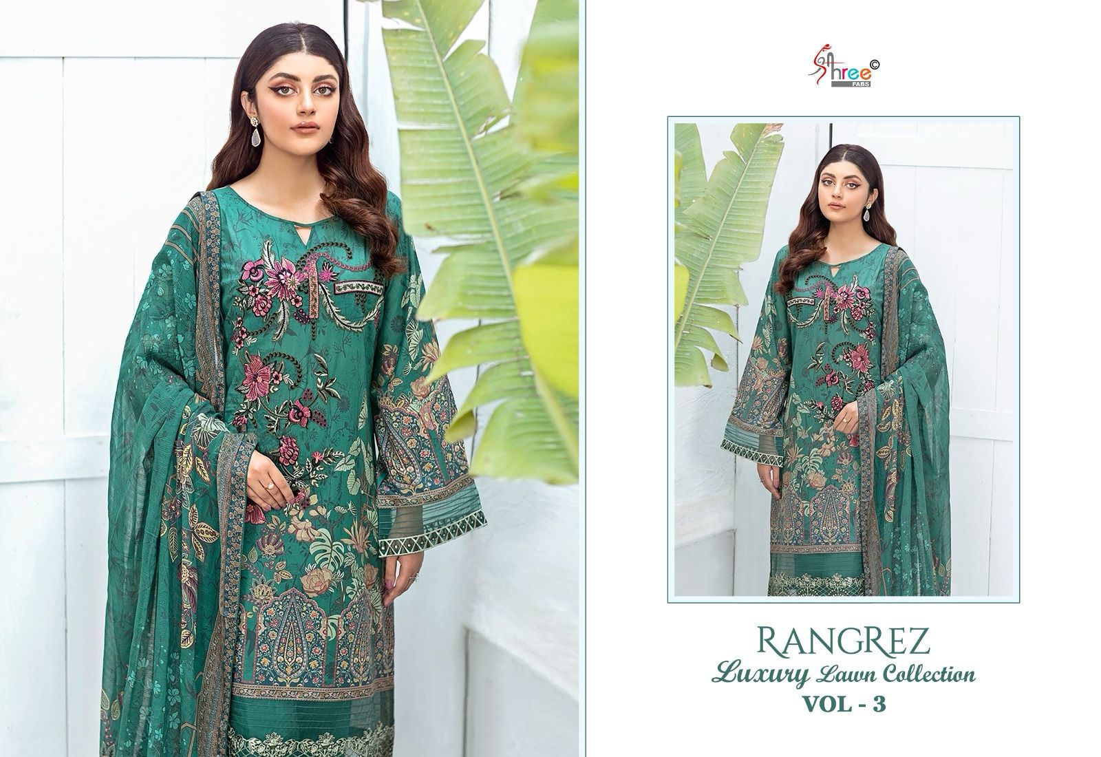Shree Rangrez Luxury Lawn Collection Vol 3 collection 3