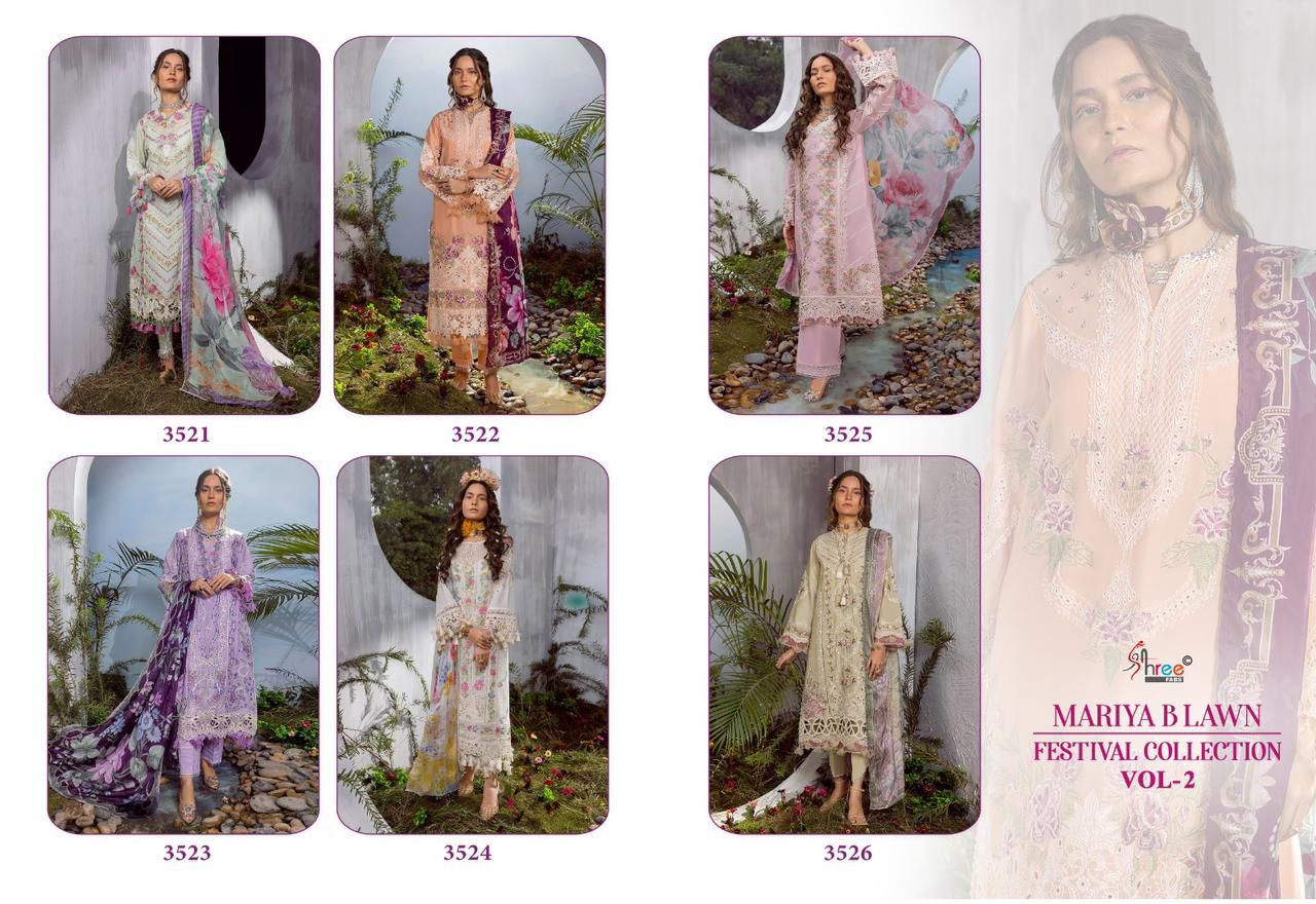 Shree Mariya B Lawn Festival Collection Vol 2 collection 1
