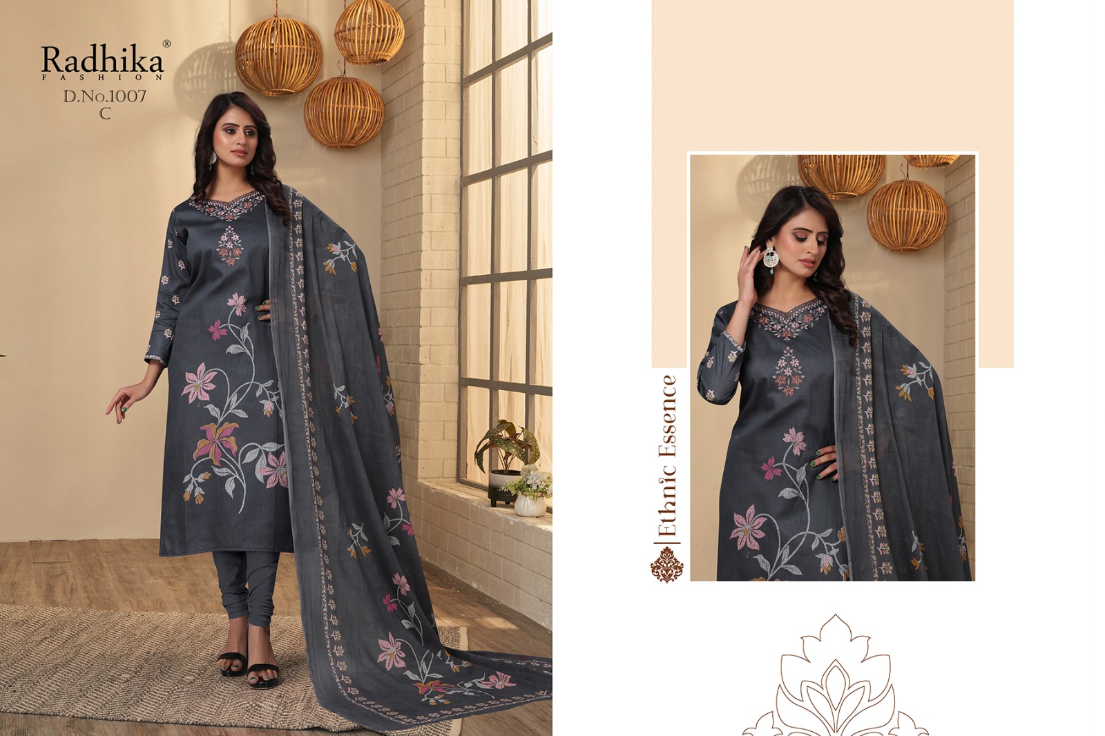 Radhika 44-45 Cotton Slub Designer Dress Material, For Formal at Rs 520 in  Surat
