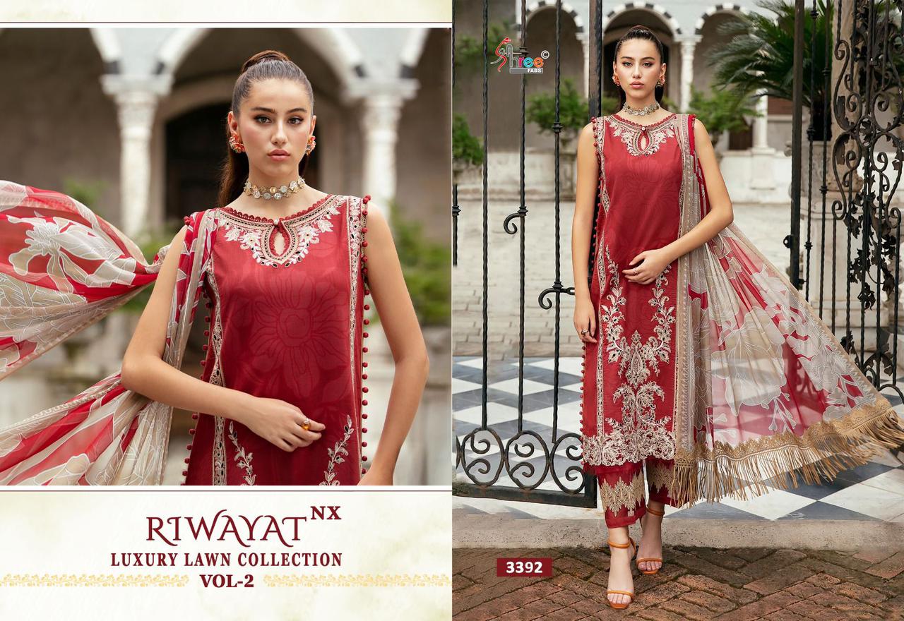 Shree Riwayat Luxury Lawn Collection Vol 2 Nx collection 2