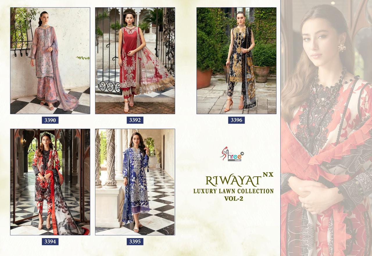 Shree Riwayat Luxury Lawn Collection Vol 2 Nx collection 6