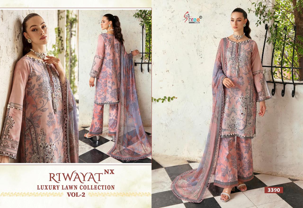 Shree Riwayat Luxury Lawn Collection Vol 2 Nx collection 1