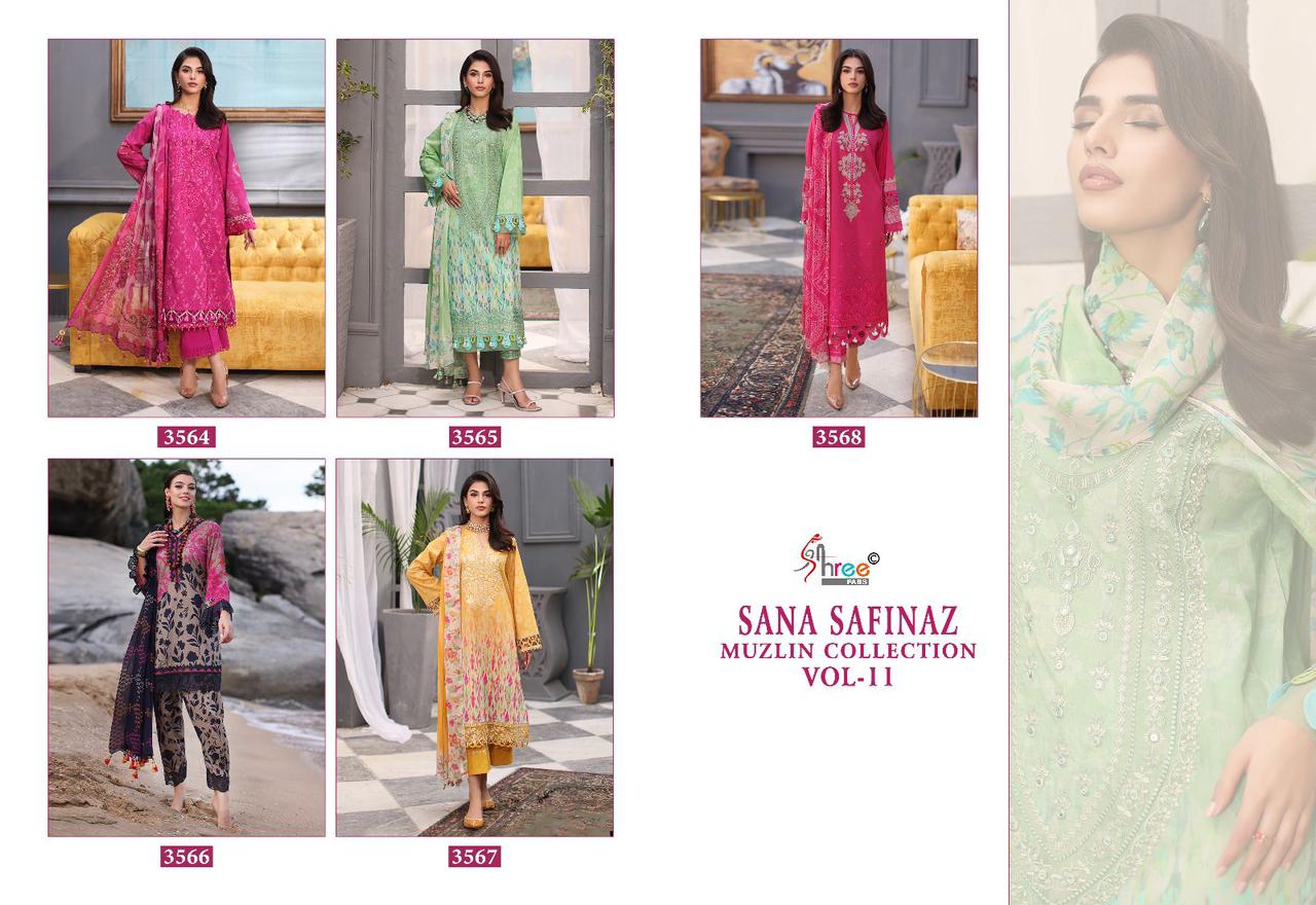 Shree Sana Safinaz Muzlin Vol 11 collection 2