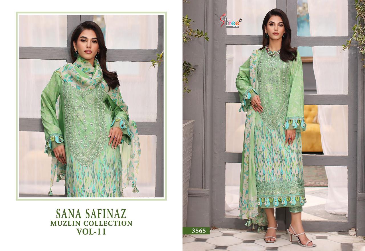 Shree Sana Safinaz Muzlin Vol 11 collection 3